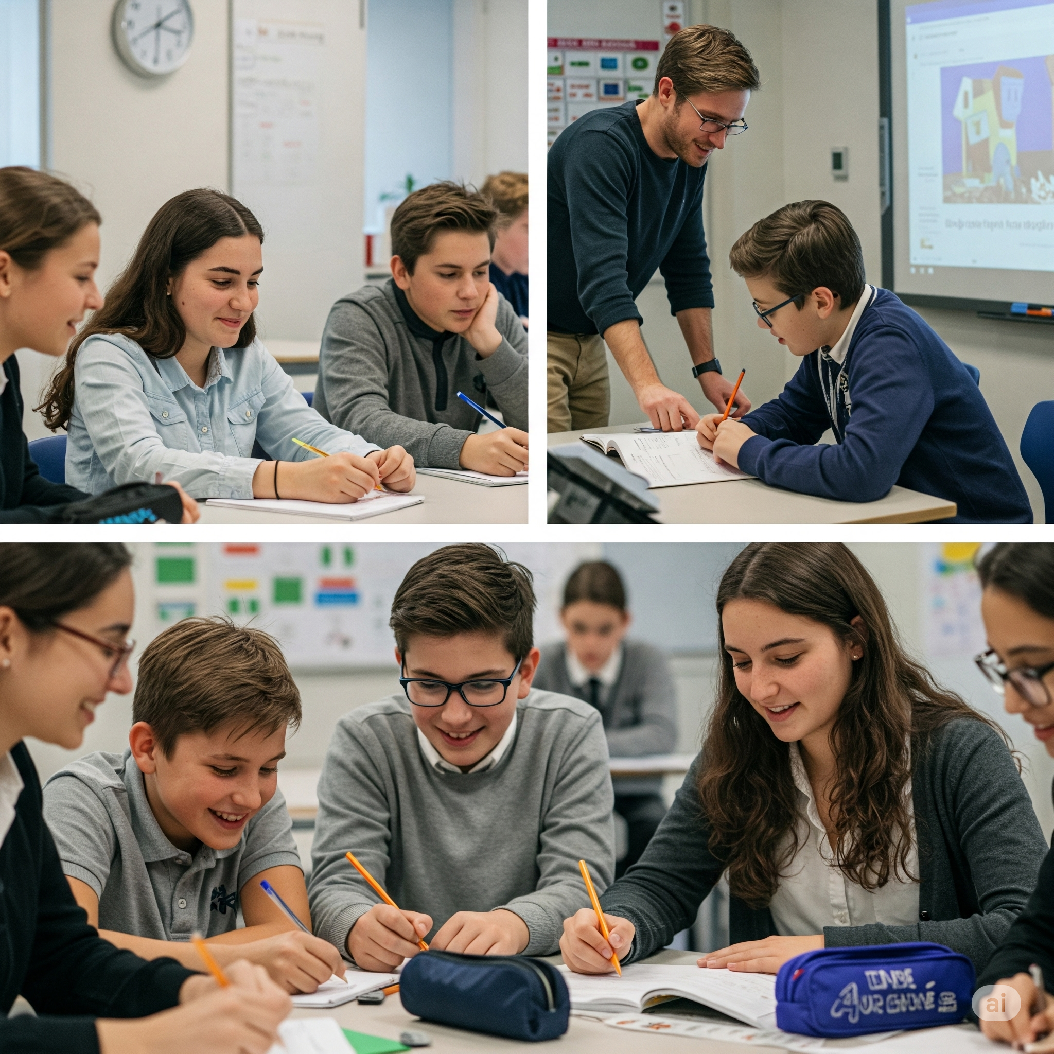 Estudiantes del Colegio Apóstol Santiago